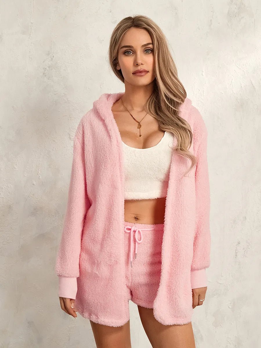 Bliss Cosy Fluffy Knit Set (3 Pieces) - Sand & Bliss